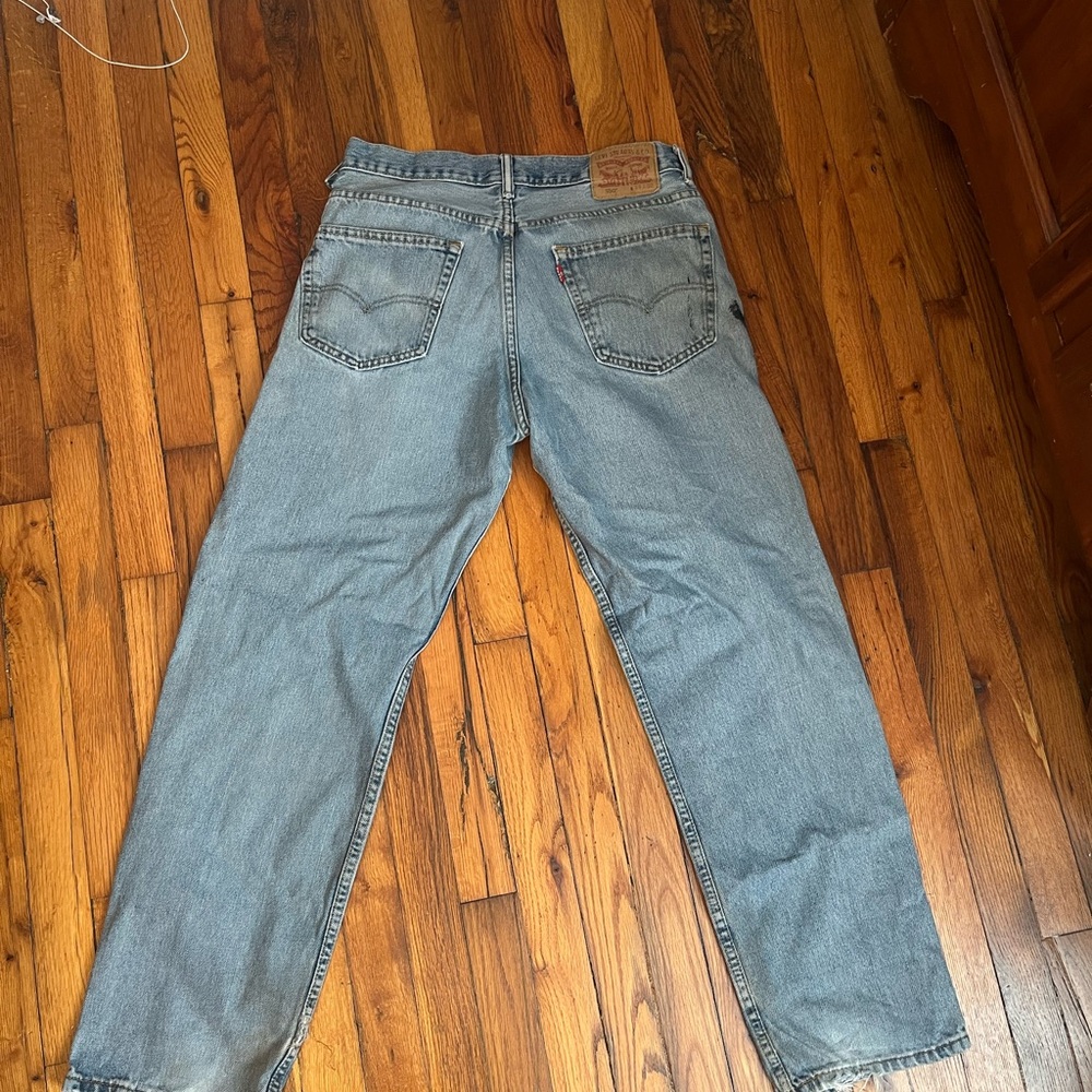 Levi's 550 Relaxed Blue Jeans Classic Denim Style
